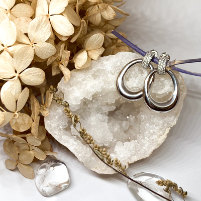 Stříbrné náušnice se zirkony Stříbrné náušnice se zirkony