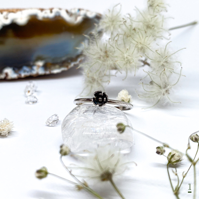 Stříbrný prstýnek s kytičkou Stříbrný prstýnek s kytičkou