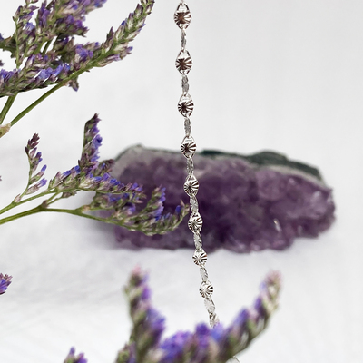 Stříbrný řetízek - oválky broušené Stříbrný řetízek - oválky broušené