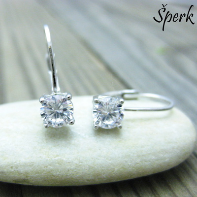 Stříbro ... náušnice ... zirkony ...