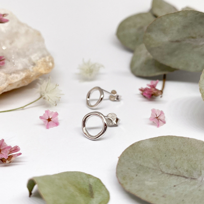 Stříbrné náušnice - kruhy Stříbrné náušnice - kruhy