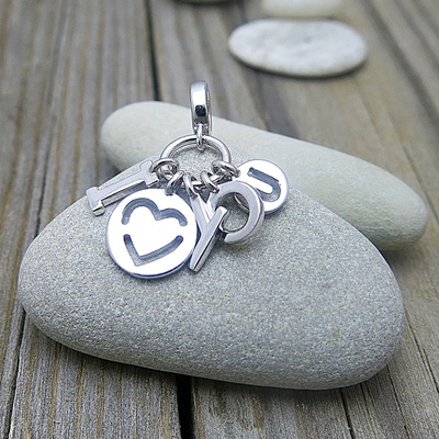 Stříbrný přívěsek ~ I Love You