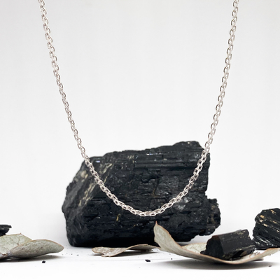 Stříbrný řetízek - plochý dvojitý