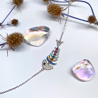 Stříbrný náramek s rybkou Stříbrný náramek s rybkou