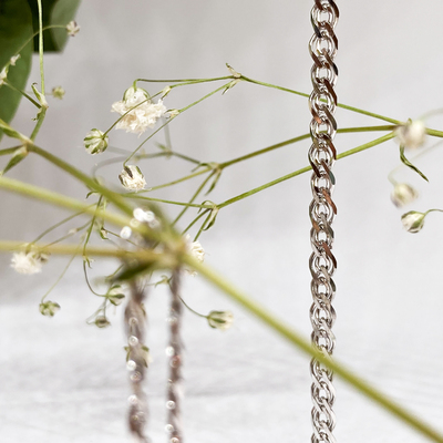 Stříbrný řetízek - dvojitý pancr