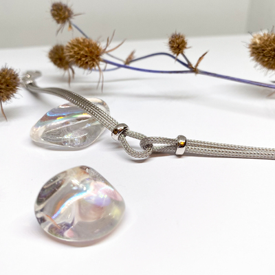 Elegantní stříbrný náramek s očky