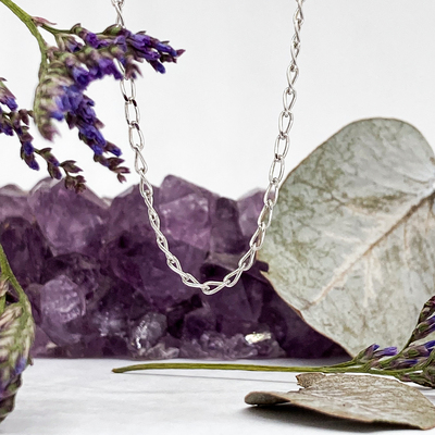 Stříbrný řetízek - menší očka