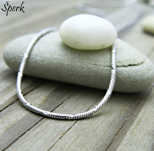 Stříbrný náhrdelník ~ řetízek na krk typu hadinka 1