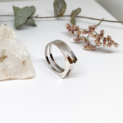 Minimalistický stříbrný prsten 1