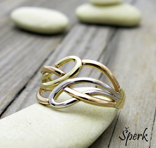 Prsten žluté zlato 1