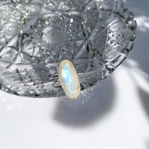 Stříbrný prsten ~ Měsíční kámen Stříbrný prsten ~ Měsíční kámen 1