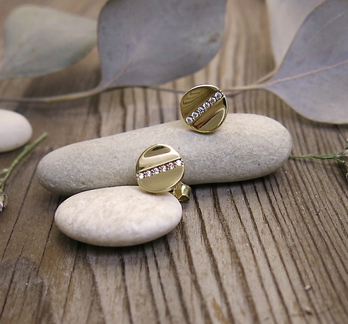 Náušnice se zirkony ~ na puzetu Náušnice se zirkony ~ na puzetu 1