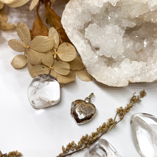 Stříbrný medailonek - srdce Stříbrný medailonek - srdce 1