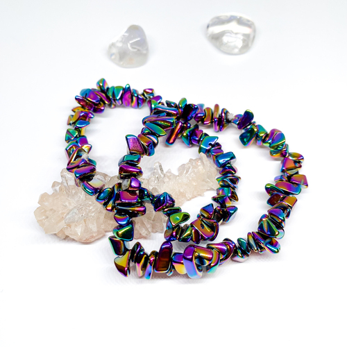 Hematit aura - Náramek 1