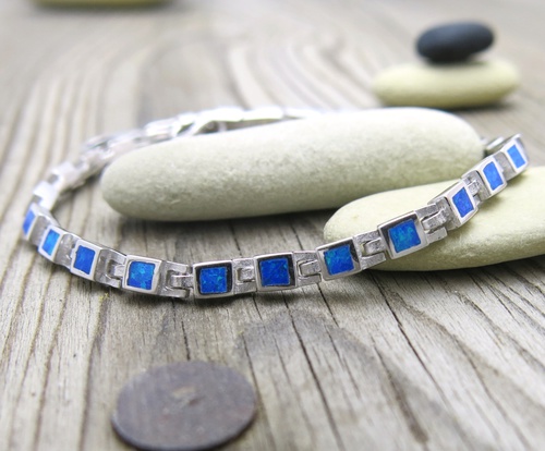 Opál ~ náramek stříbro Opál ~ náramek stříbro 1