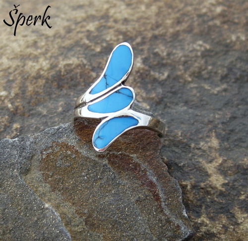 Stříbrný prsten s tyrkysem 1