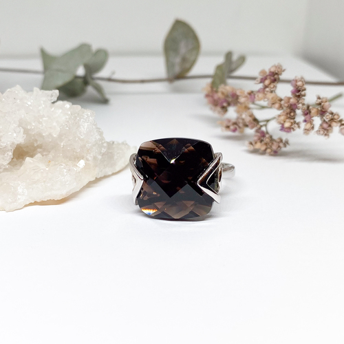 Prsten se záhnědou ~ stříbro   Prsten se záhnědou ~ stříbro   1