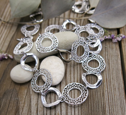 Náhrdelník jemný filigrán ~ stříbro  Náhrdelník jemný filigrán ~ stříbro  1