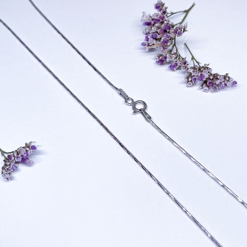 Stříbrný řetízek ~ lanko zdobené 1