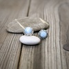 Larimar ~ stříbrné náušnice 2