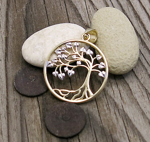 Zlatý přívěsek ~ strom života 1
