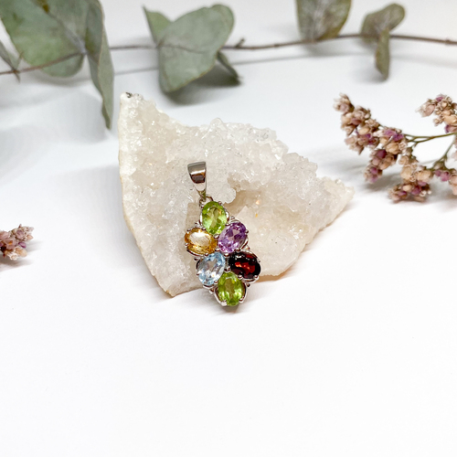 Přívěs s turmalíny ~ stříbro  Přívěs s turmalíny ~ stříbro  1