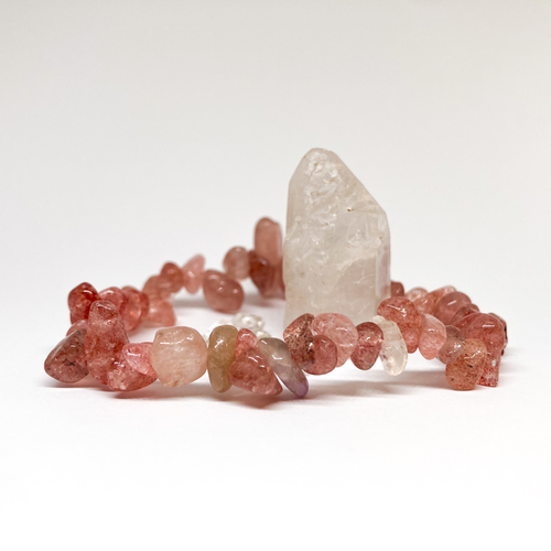 Jahodový křemen ~ náramek 1