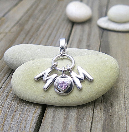 Miluji mámu ~ stříbrný přívěsek 1