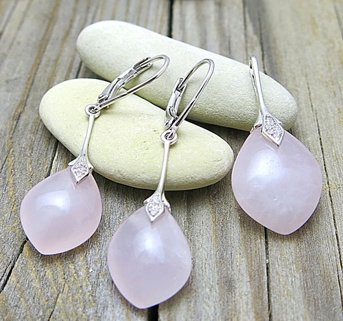 Stříbrná sada šperků s růženínem 1