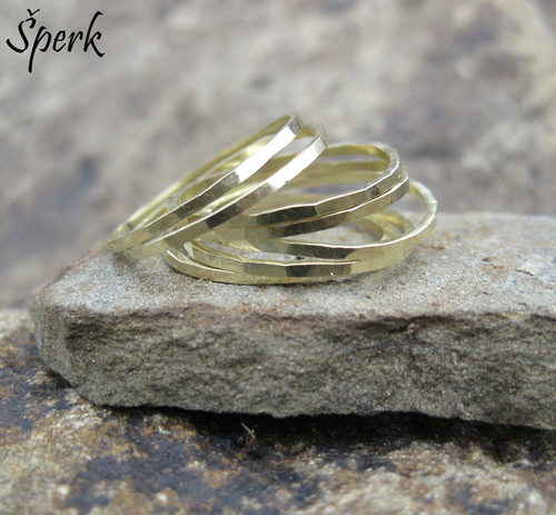 Zlaté prstýnky ze žlutého zlata – kroužky 1