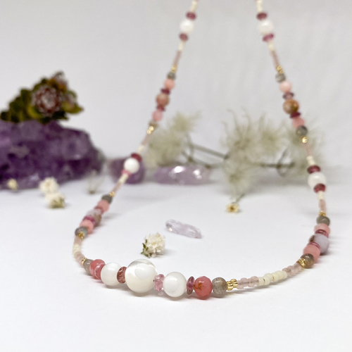 Náhrdelník ~ perleť a opál Náhrdelník ~ perleť a opál 1