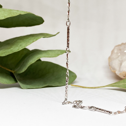 Stříbrný řetízek se stočením 1