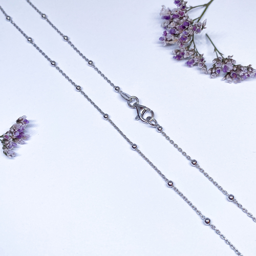 Stříbrný řetízek ~ ankr s kuličkami Stříbrný řetízek ~ ankr s kuličkami 1