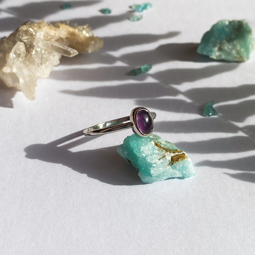 Stříbrný prsten ~ ametyst Stříbrný prsten ~ ametyst 1