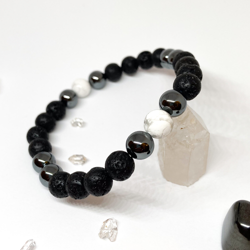 Láva a magnezit ~ náramek 1