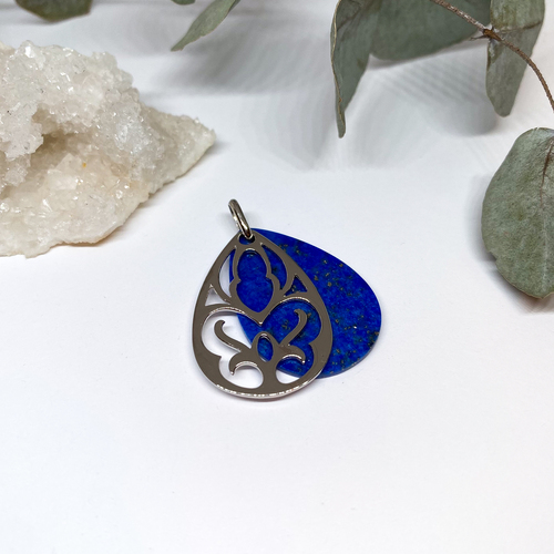 Stříbrný přívěs s lapisem lazuli 1