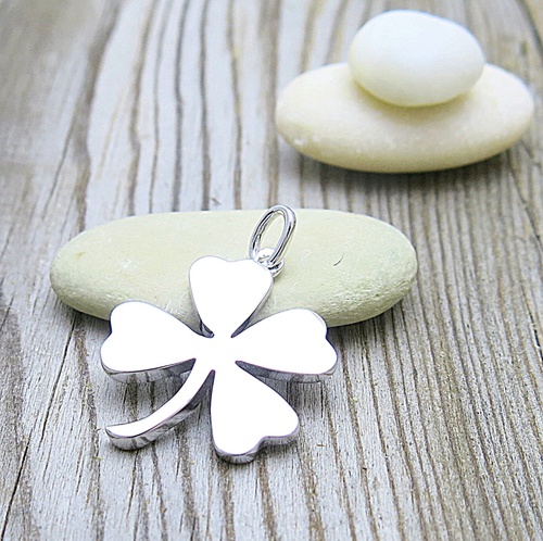 Čtyřlístek ~ stříbrný přívěs 1