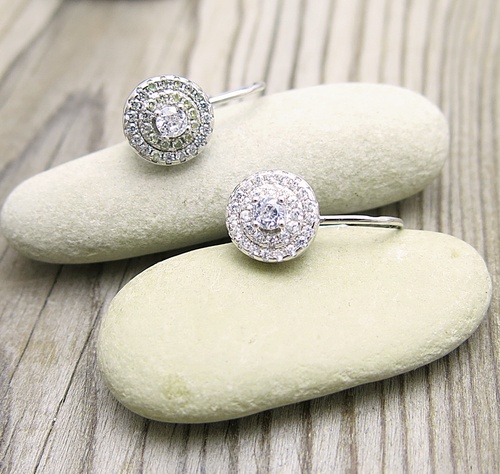 Náušnice stříbro , se zirkony Náušnice stříbro , se zirkony 1