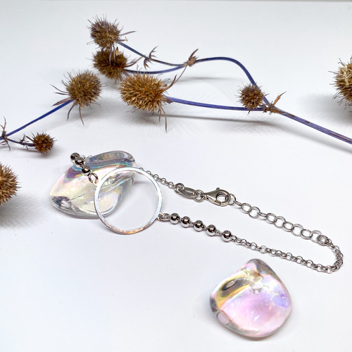 Stříbrný náramek s kruhem 1