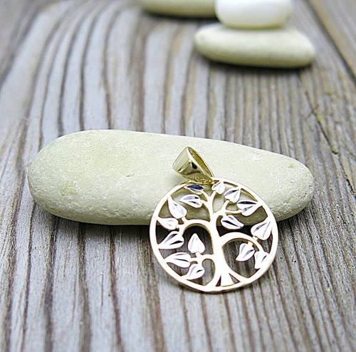 Přívěsek ze zlata – strom štěstí 1