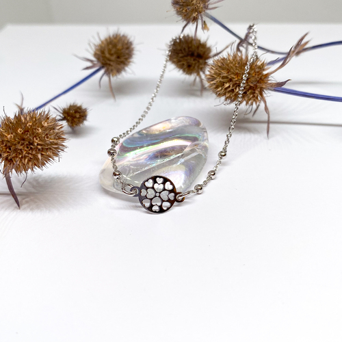 Stříbrný náramek na nohu 1