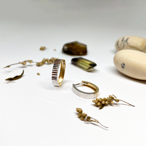 Oválné kroužky ~ žluté a bílé zlato 1