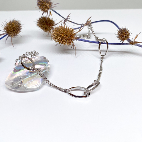 Stříbrný náramek s očky 1