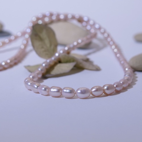 Náhrdelník růžové říční perly Náhrdelník růžové říční perly 1