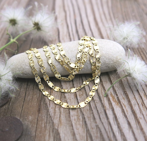 Zlatý náhrdelník -žluté a červené zlato. 1