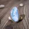 Stříbrný prsten ~ larimar Stříbrný prsten ~ larimar 2