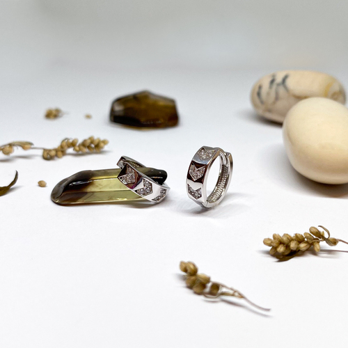 Kroužky se zirkony ~ žluté a bíle zlato Kroužky se zirkony ~ žluté a bíle zlato 1